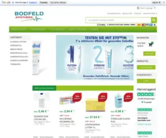 Bodfeld-Apotheke.com(Ihre Versandapotheke) Screenshot