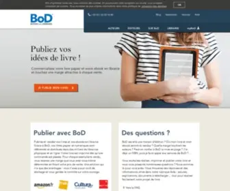 Bod.fr(Publication professionnelle de votre livre et votre ebook) Screenshot