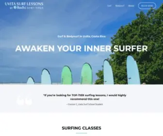 Bodhisurfschool.com(Uvita Surf Lessons) Screenshot