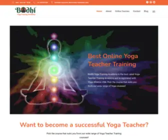 Bodhiyogatraining.com(Bodhi Yoga Academy) Screenshot