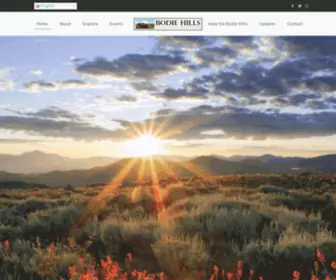 Bodiehills.org(Bodie Hills Conservation Partnership) Screenshot