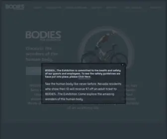 Bodiestheexhibition.com(BODIES...The Exhibition) Screenshot