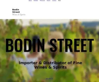 Bodinstreet.com(Bodin Street Wines & Spirits) Screenshot