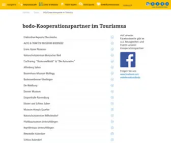Bodo-Freizeitland.de(Bodo-Kooperationspartner im Tourismus) Screenshot