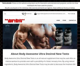 Bodyawesomeultradesirednewtesto.com(Body Awesome Ultra Desired New Testo) Screenshot