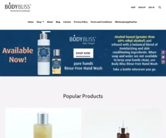 Bodybliss.com(Organic Spa Aromatherapy) Screenshot