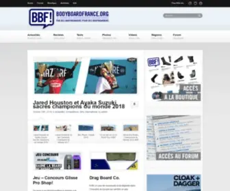 Bodyboardfrance.org(Le site communautaire des bodyboarders francophones) Screenshot