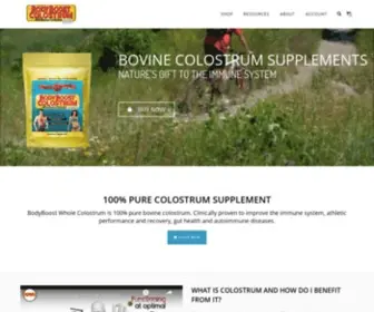 Bodyboostcolostrum.com(BodyBoost Bovine Colostrum) Screenshot