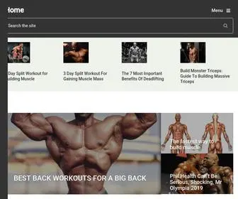 Bodybuildingindex.com(Bodybuilding, Learn how to work out and build muscle) Screenshot