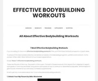 Bodybuildingreviews.org(Bodybuilding Workouts) Screenshot
