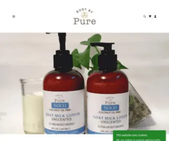 Bodybypure.com(Goat Milk Soap Lotion Creams) Screenshot