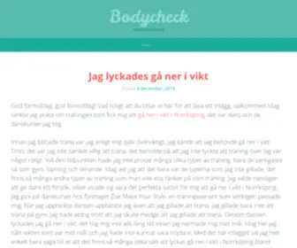 Bodycheck.nu(Hälsa och träning) Screenshot