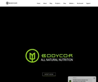 Bodycor.com(All-Natural Supplements for Peak Performance) Screenshot