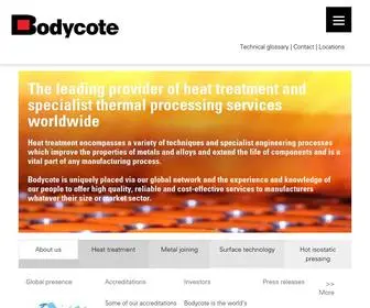 Bodycote.com(The leading provider of heat treatment and specialist thermal processing services worldwide) Screenshot