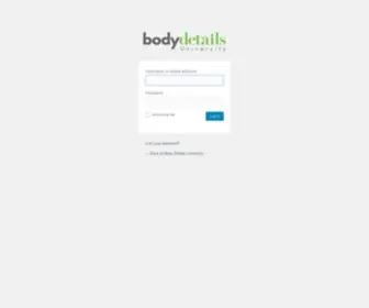 Bodydetailsuniversity.com(Log In ‹ Body Details University) Screenshot