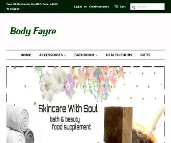 Bodyfayre.com(Body Fayre) Screenshot