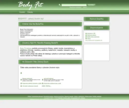 Bodyfit.cz(Bodyfit) Screenshot
