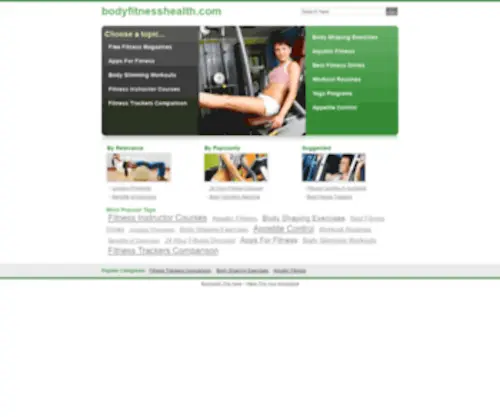 Bodyfitnesshealth.com(Health) Screenshot