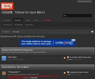 Bodyforumtr.com(Türkiyenin Vücut Geliştirme sitesi BodyForumTR) Screenshot