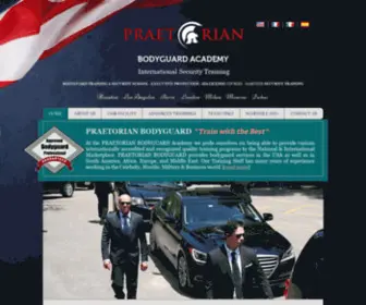 Bodyguard-USA.com(PRAETORIAN BODYGUARD USA) Screenshot