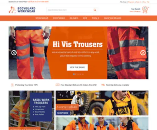 Bodyguardworkwear.co.uk(Safety Workwear) Screenshot