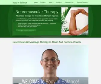 Bodyinbalance.com(Neuromuscular Therapy in Marin County) Screenshot