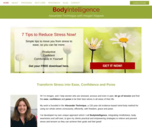 Bodyintelligence.me(Alexander Technique in Wilmington) Screenshot