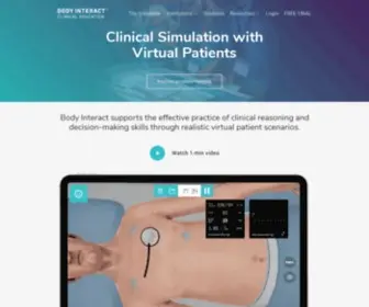 Bodyinteract.com(Body Interact) Screenshot
