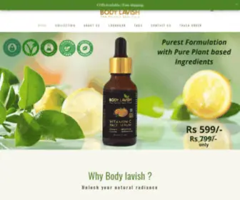 Bodylavish.com(Body Lavish Skin Care) Screenshot