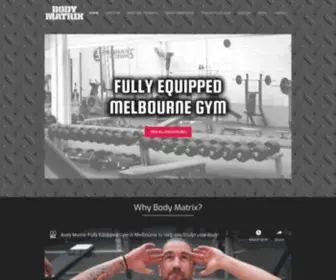 Bodymatrix.com.au(Body Matrix) Screenshot