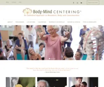 Bodymindcentering.com(Body-Mind Centering) Screenshot