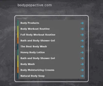 Bodypopactive.com(Home) Screenshot