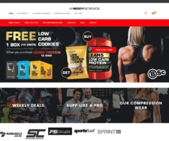 Bodyscience.co.nz(Trusted & Proven sports nutrition & Compression wear) Screenshot