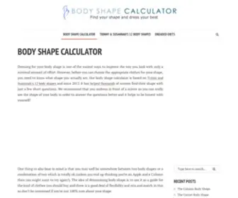 Bodyshapecalculator.co.uk(Use our body shape calculator to find your shape and get tips on how to dress your best) Screenshot