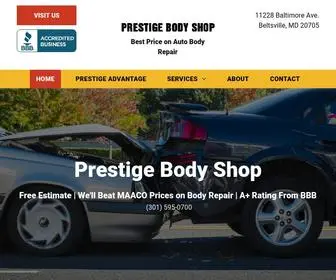 Bodyshopprestige.com(Prestige Body Shop) Screenshot