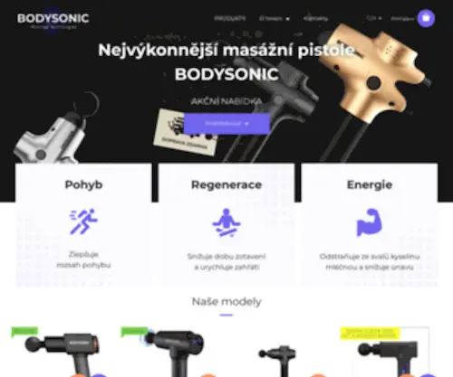 Bodysonic.cz(Homepage) Screenshot