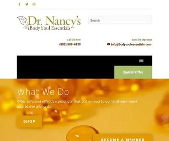 Bodysoulessentials.com(Nancy's Body Soul Essentials) Screenshot