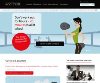 Bodystreet.com(Fitnessstudios für EMS) Screenshot