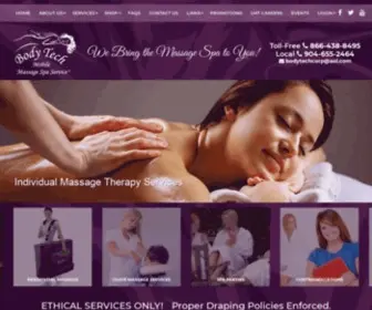 Bodytech2U.com(Mobile Massage Services) Screenshot