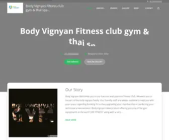 Bodyvignyan.com(Body Vignyan Fitness club gym & thai spa in Bangalore Urban) Screenshot