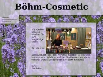 Boehm-Cosmetic.de(Böhm) Screenshot