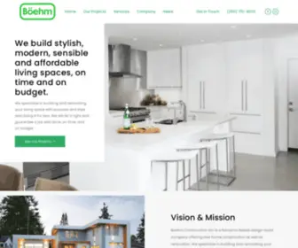 Boehmconstruction.ca(Custom Home Builder Nanaimo) Screenshot