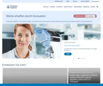 Boehringer-Ingelheim.de(Boehringer Ingelheim erforscht) Screenshot