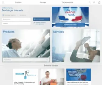 Boehringer-Interaktiv.de(Ihr tor zu unserer servicewelt) Screenshot