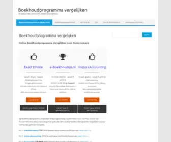Boekhoudprogramma-Vergelijken.com(Kies hier de beste Boekhoudsoftware) Screenshot