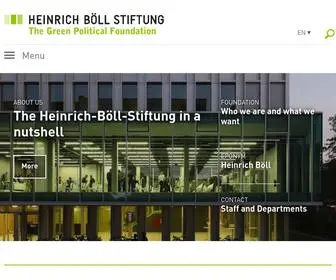 Boell.de(Heinrich-Böll-Stiftung) Screenshot