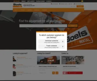 Boels.be(Boels Verhuur) Screenshot