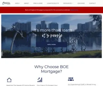 Boeorlando.com(Bank of England Mortgage Orlando) Screenshot