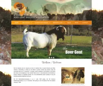 Boerboksa.co.za(SA Boer Goat Association) Screenshot