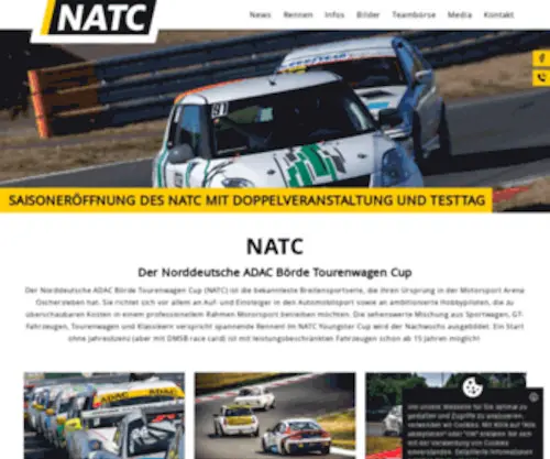 Boerdesprint.de(Website Der NATC) Screenshot